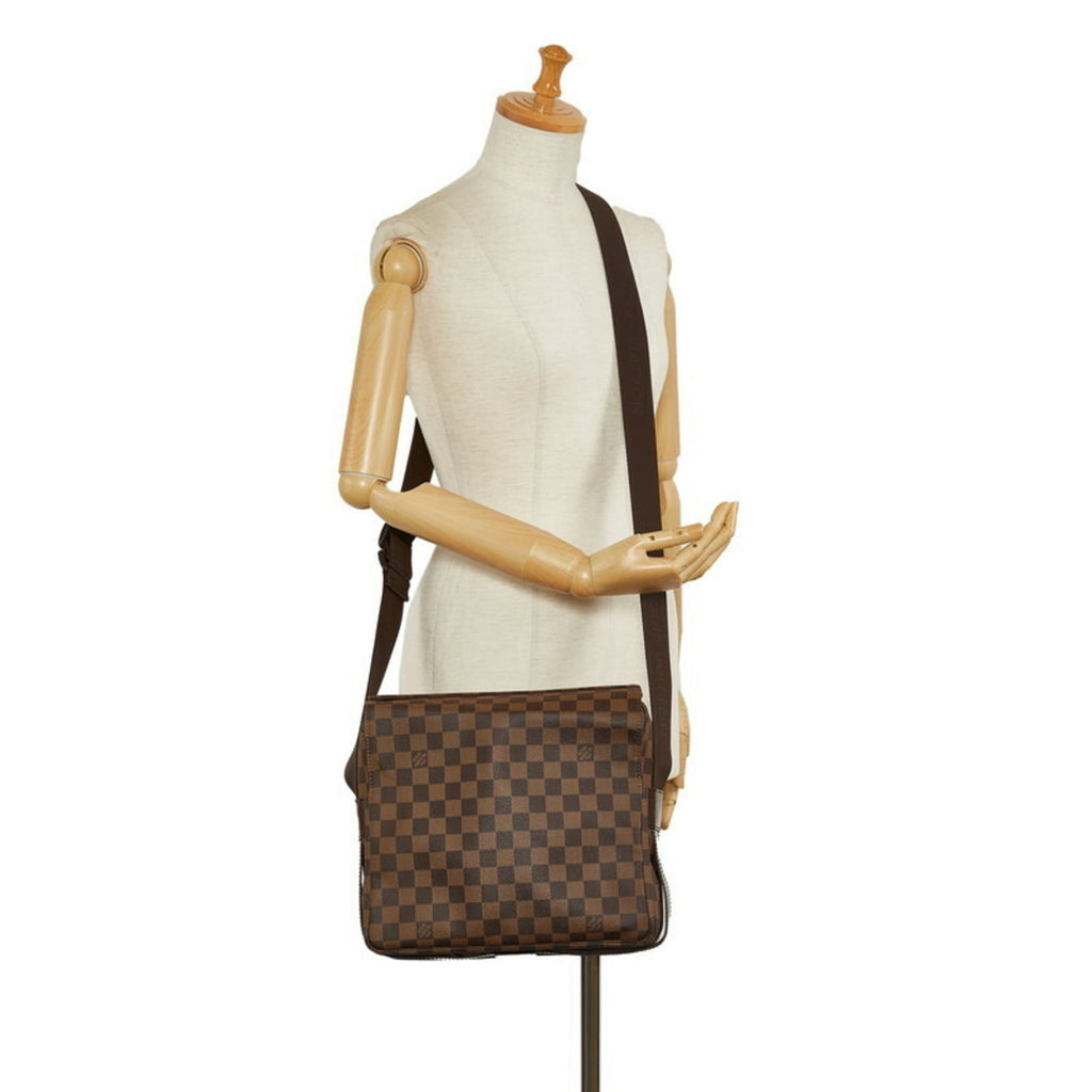 Louis Vuitton Brown Damier Canvas Pvc Leather Shoulder Bag (Pre-Owned)