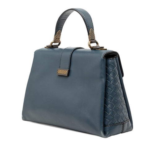 Bottega Veneta Blue Handbag Shoulder Bag (Pre-Owned)