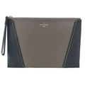 Louis Vuitton Gray Leather Clutch Bag (Pre-Owned)