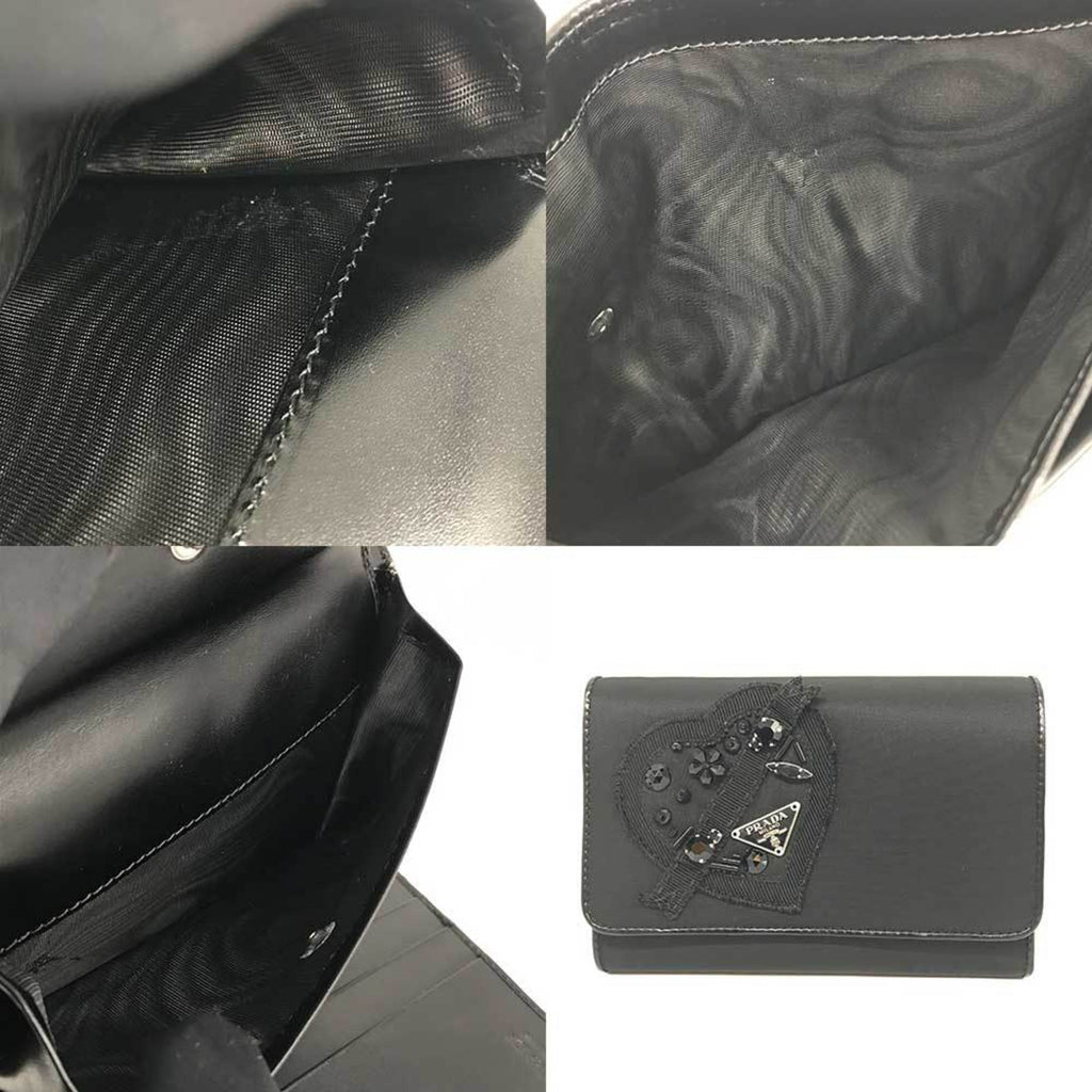 Prada Black Nylon Wallet (Bi-Fold) (Pre-Owned)