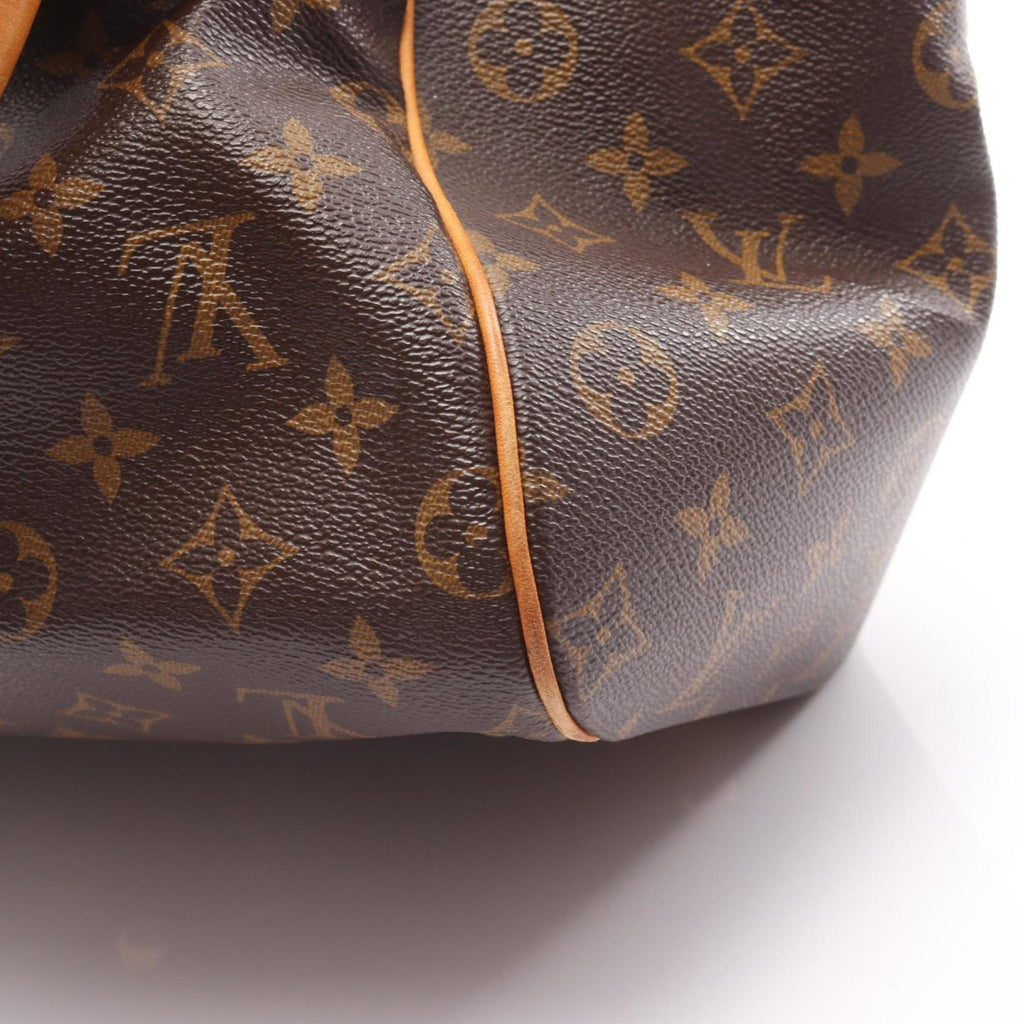 Louis Vuitton Brown Pvc Coated Canvas Leather Handbag (Pre-Owned)