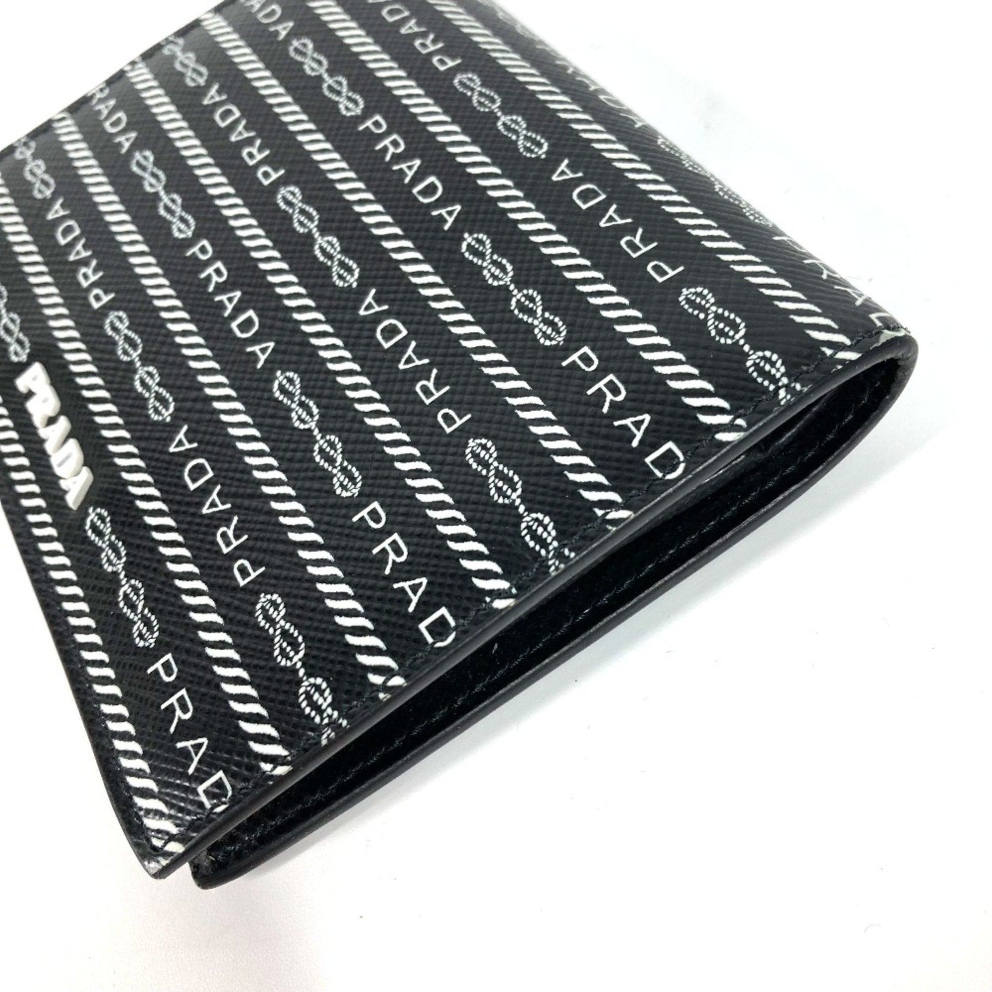 Prada Black Leather Wallet (Bi-Fold) (Pre-Owned)