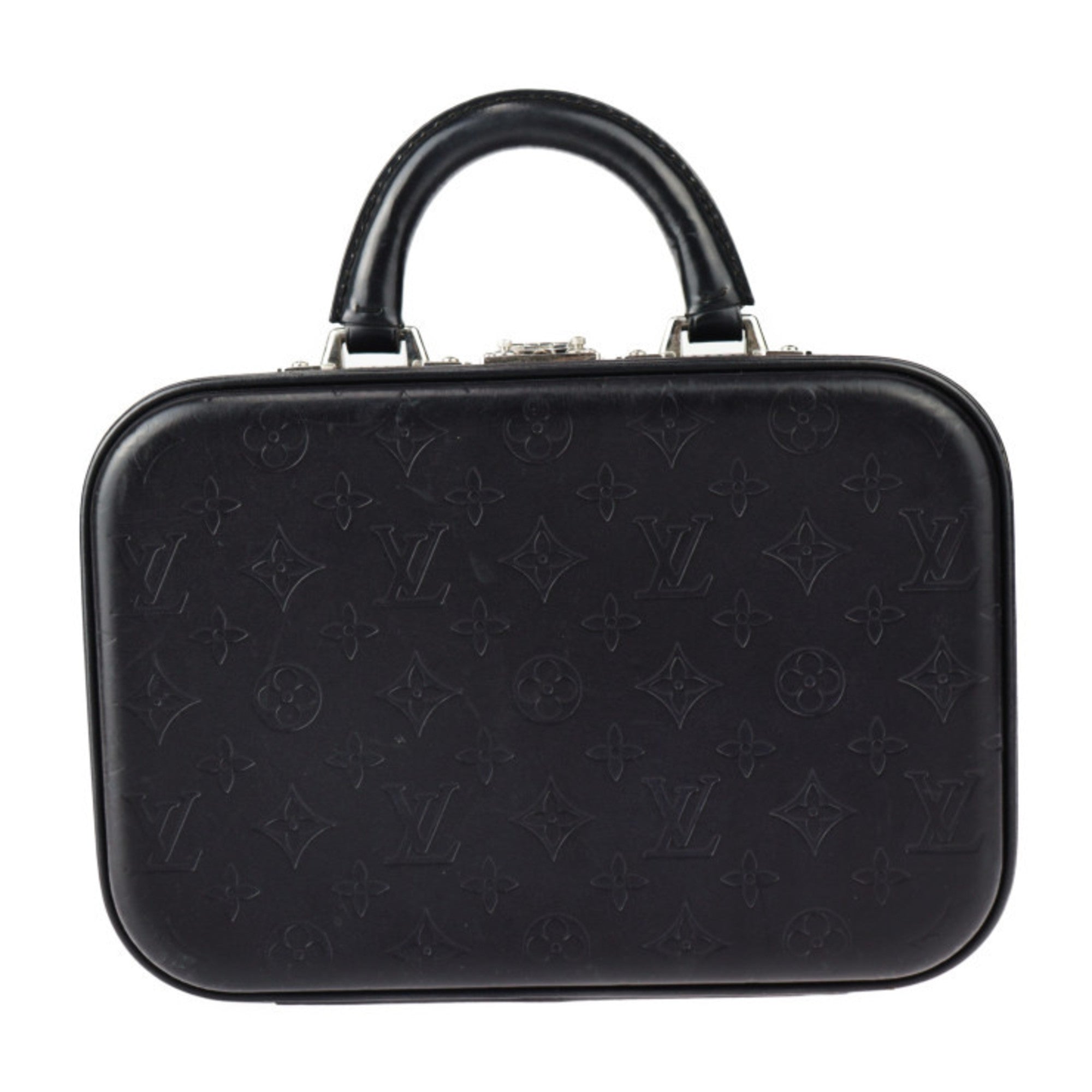 Louis Vuitton Black Leather Handbag (Pre-Owned)