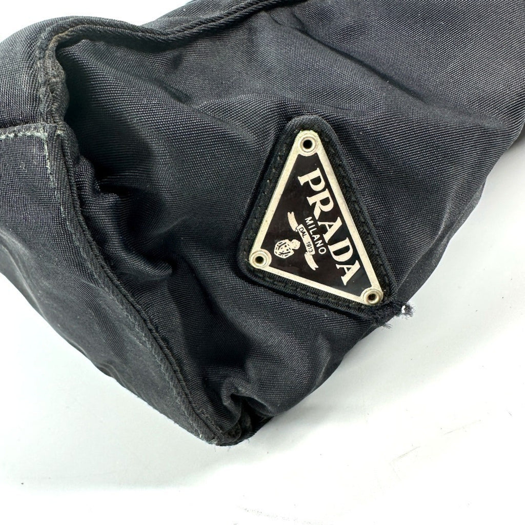 Prada Black Nylon Handbag Tote Bag (Pre-Owned)