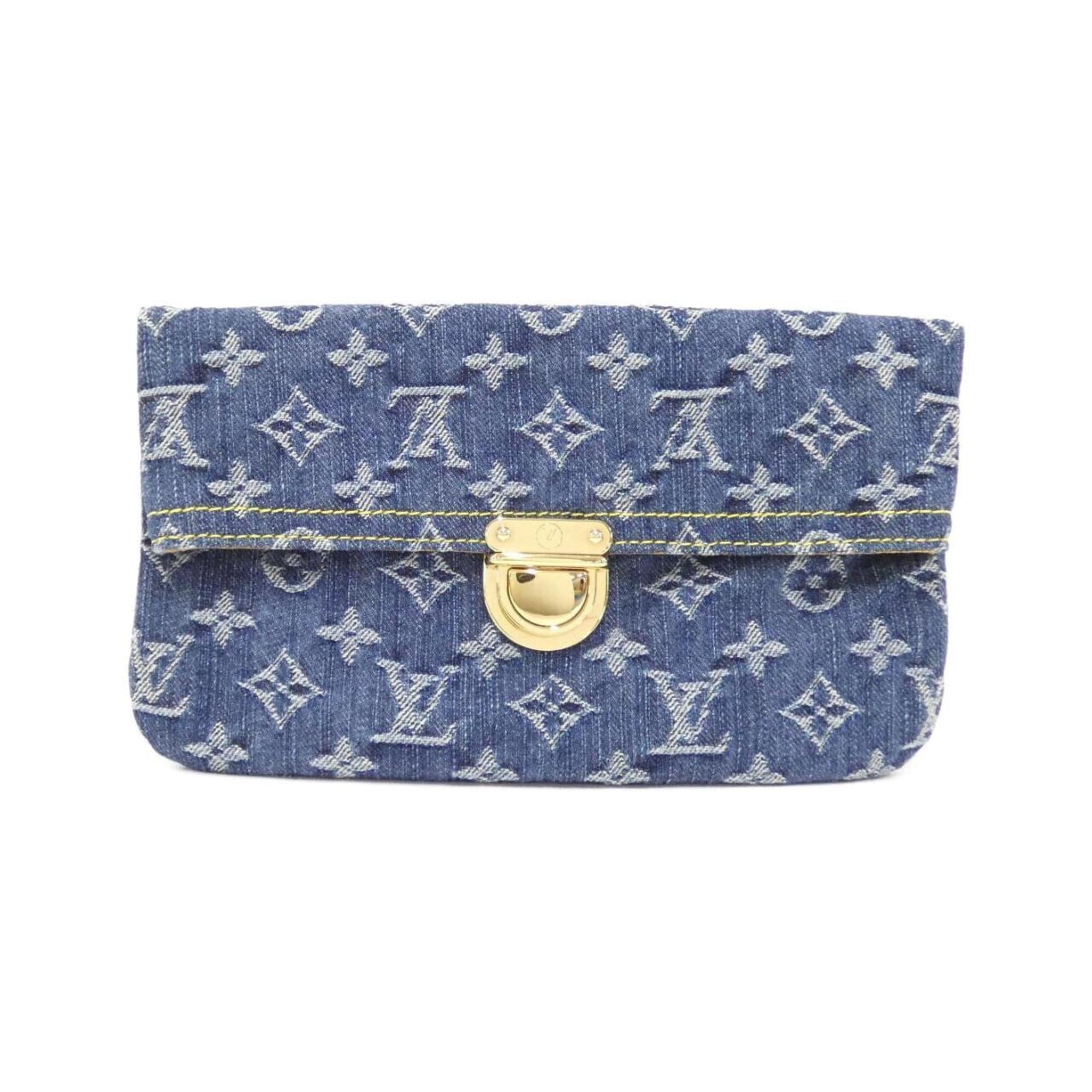 Louis Vuitton Blue Monogram Denim Pouch (Pre-Owned)