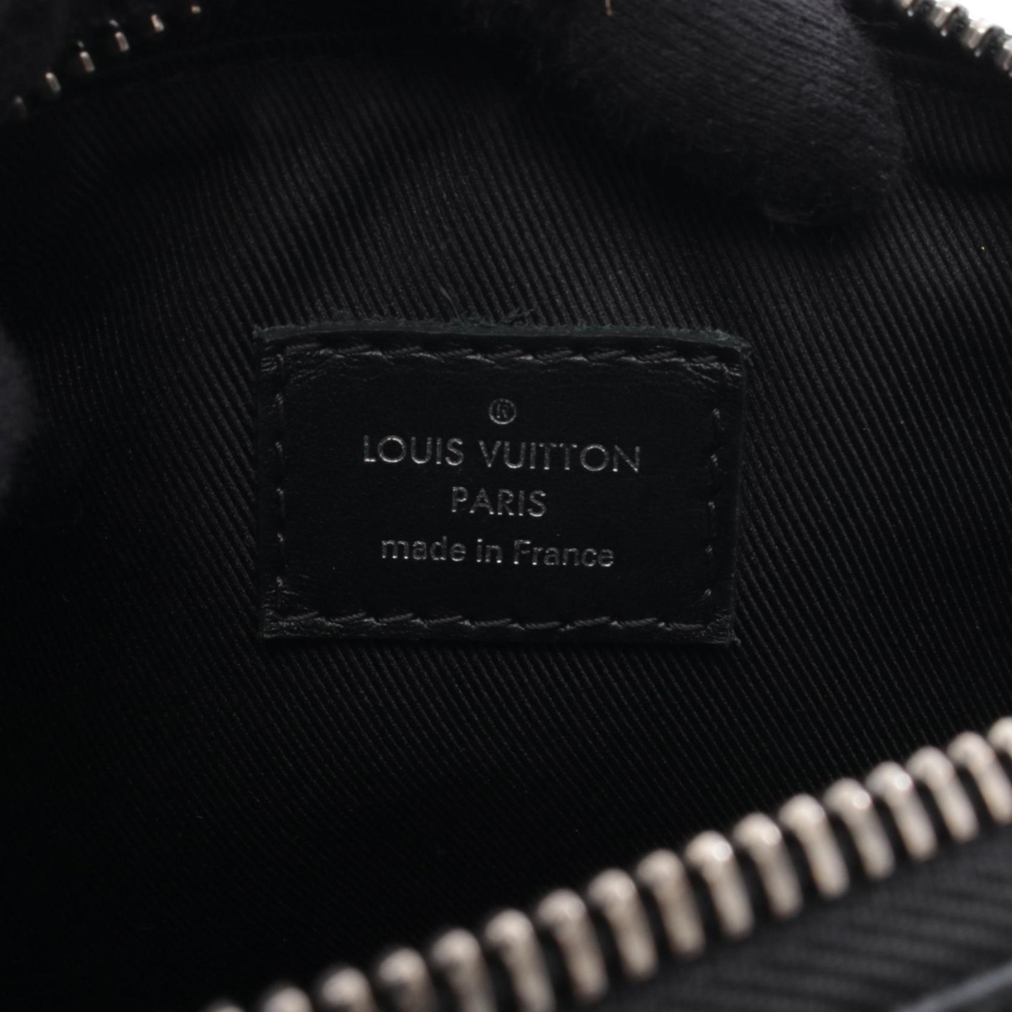 Louis Vuitton Black Coated Canvas Leather Handbag (Pre-Owned)