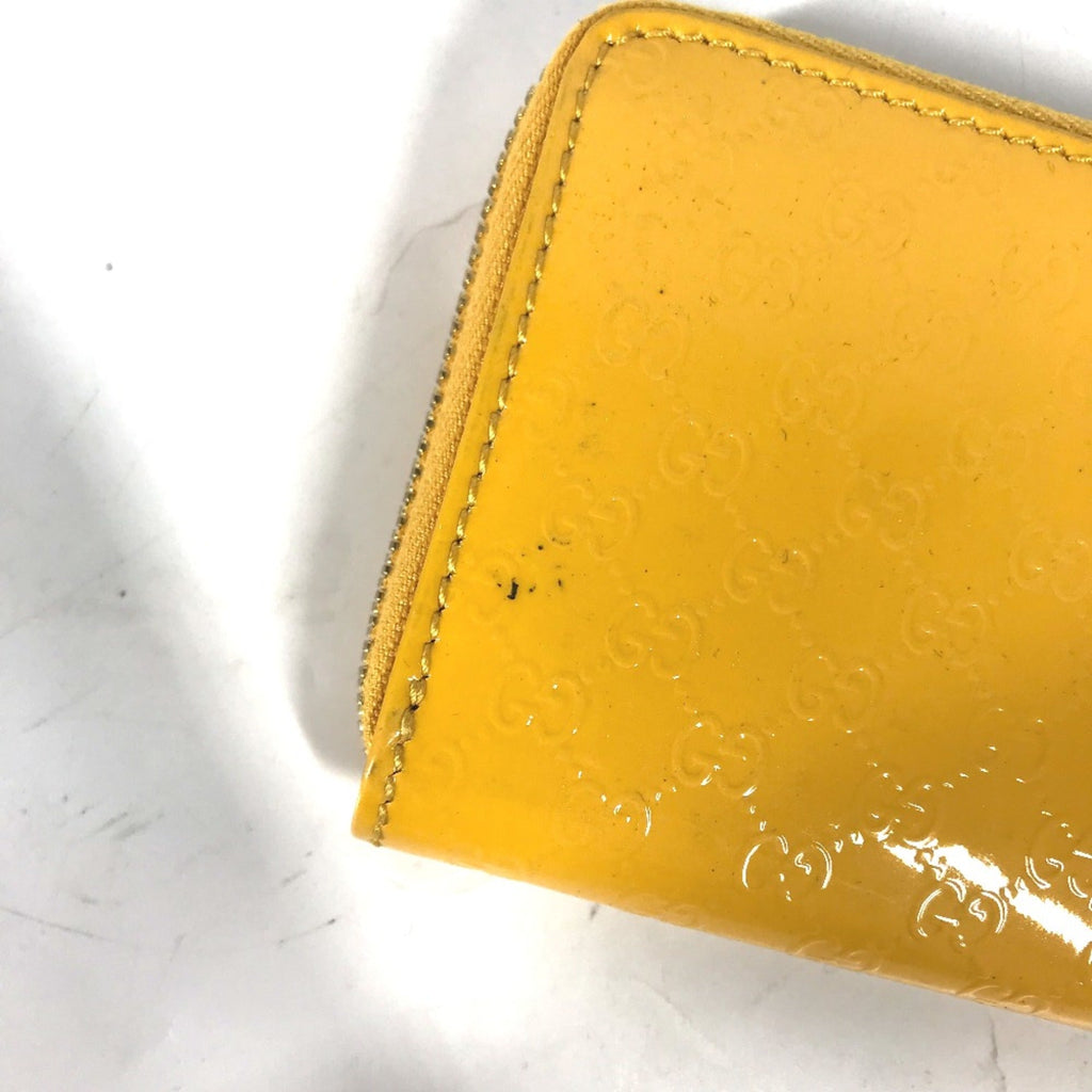 Gucci Yellow Patent Leather Coin Purse/Coin Case (Pre-Owned)