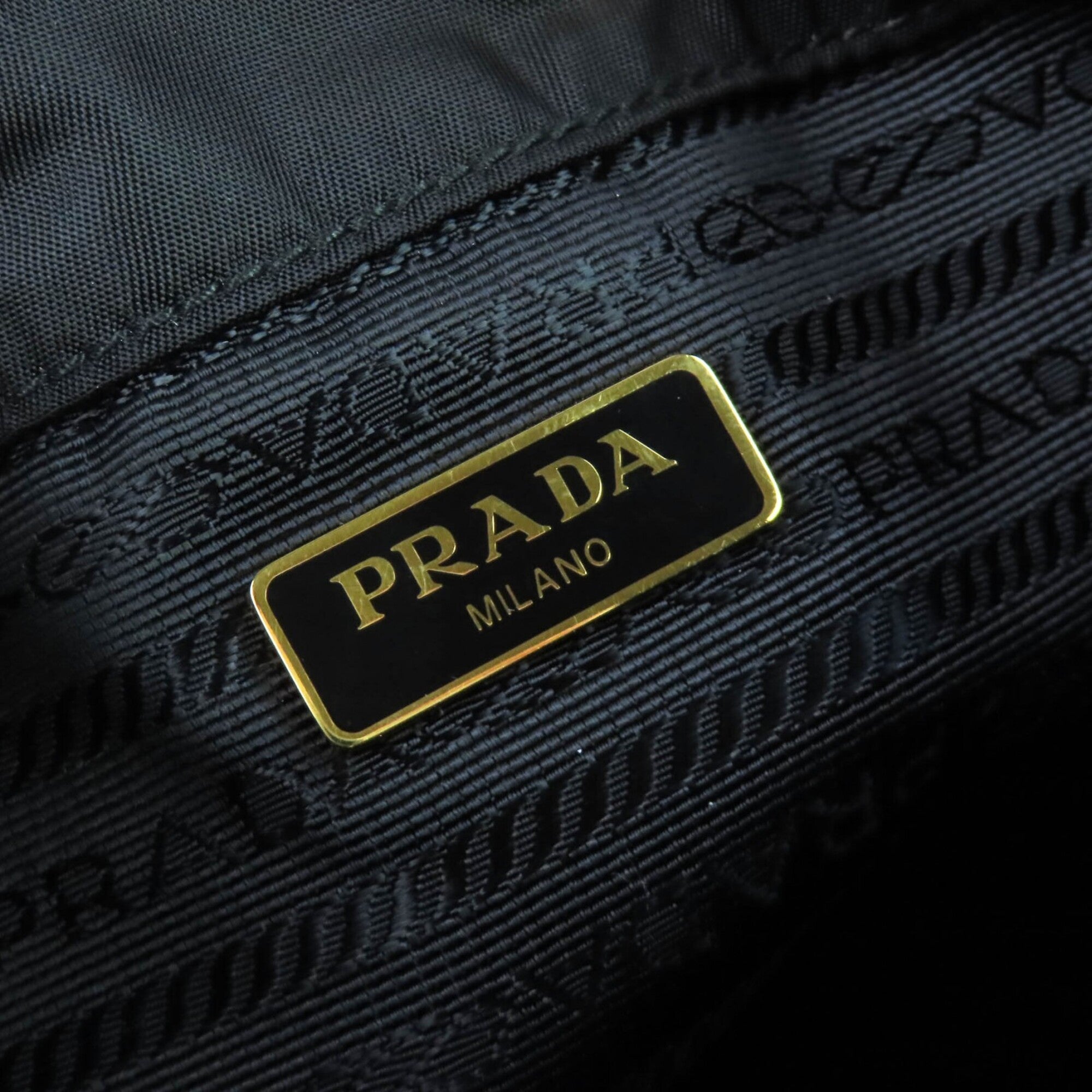 Prada Black Nylon Leather Shoulder Bag (Pre-Owned)