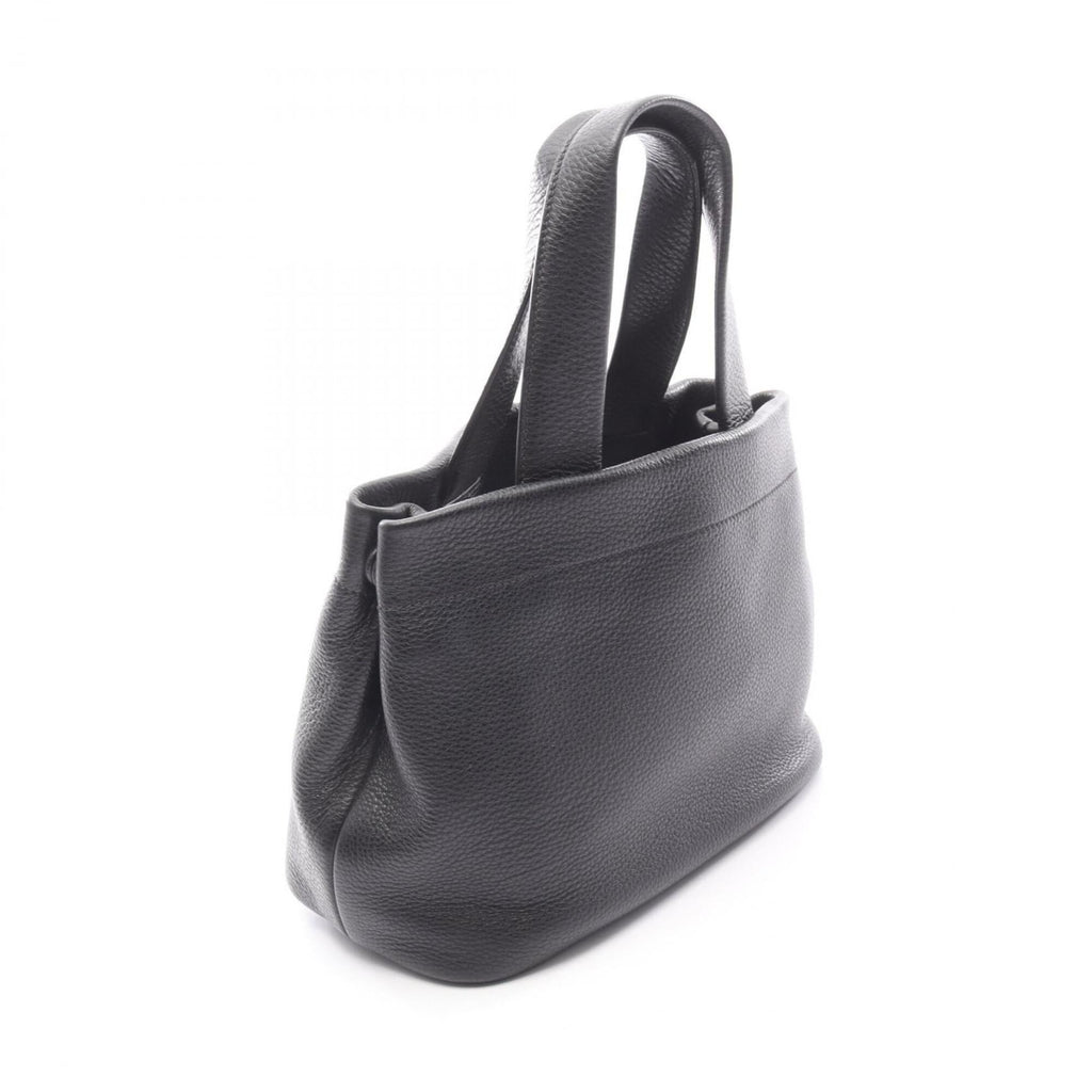 Prada Black Leather Handbag Tote Bag (Pre-Owned)