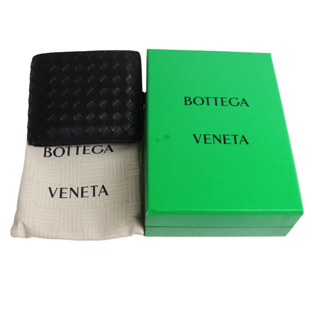 Bottega Veneta Black Leather Wallet (Bi-Fold) (Pre-Owned)