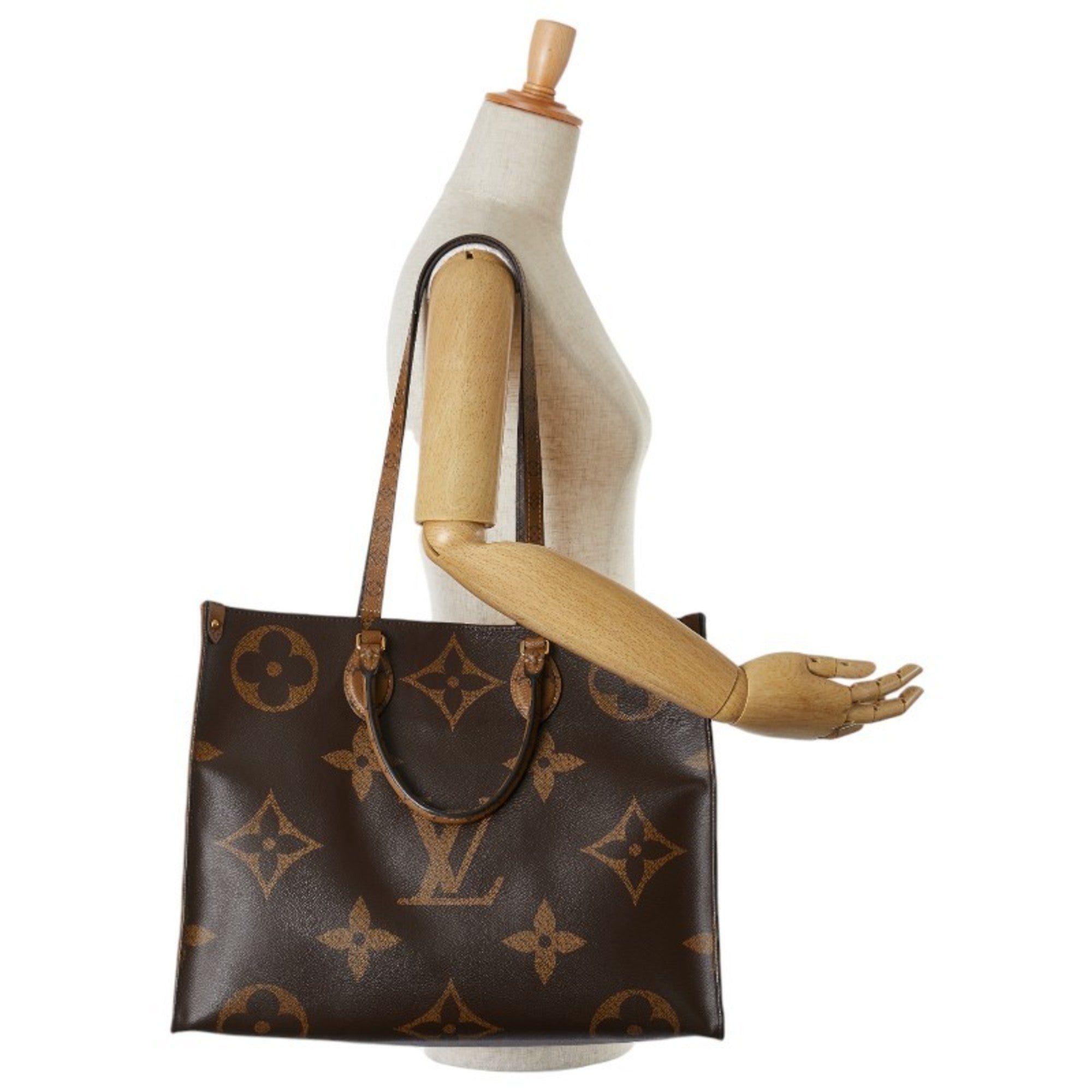 Louis Vuitton Monogram Reverse Brown Pvc Leather Handbag Shoulder Bag (Pre-Owned)
