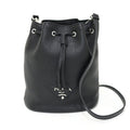 Prada Black Nero Leather Shoulder Bag (Pre-Owned)