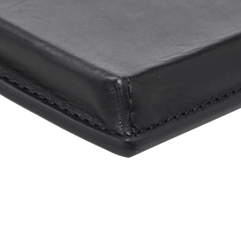 Bottega Veneta Black Blue Leather Phone Wallet (Pre-Owned)