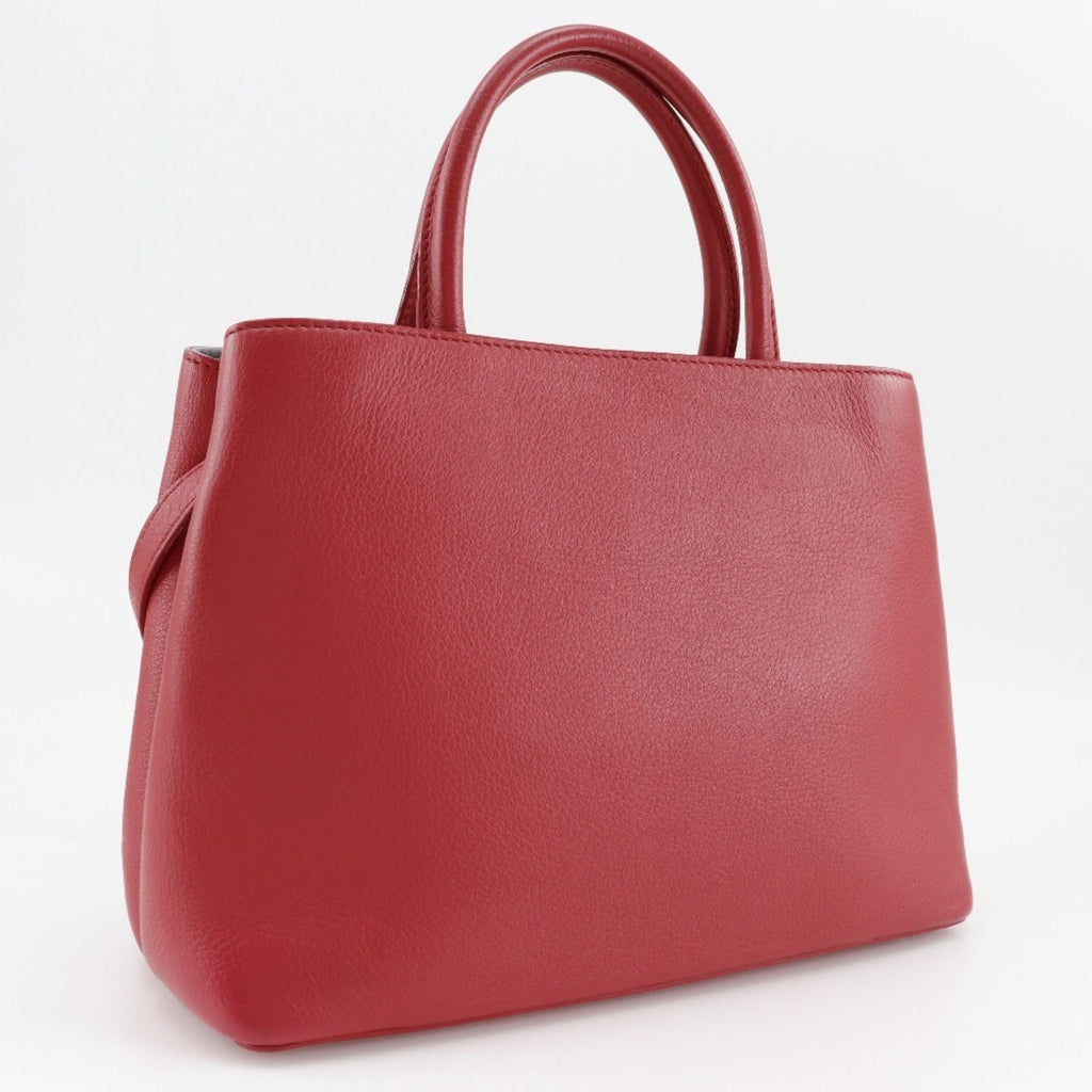 Fendi Red Color Leather Handbag (Pre-Owned)