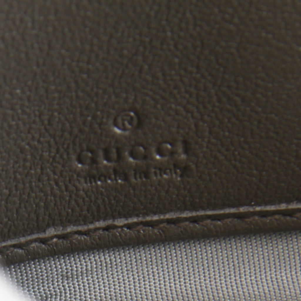 Gucci Brown Leather Long Wallet (Bi-Fold) (Pre-Owned)
