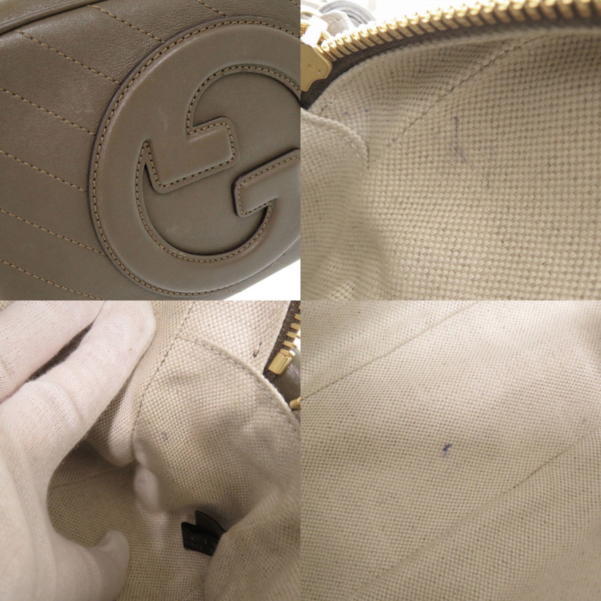 Gucci Brown Leather Shoulder Bag (Pre-Owned)