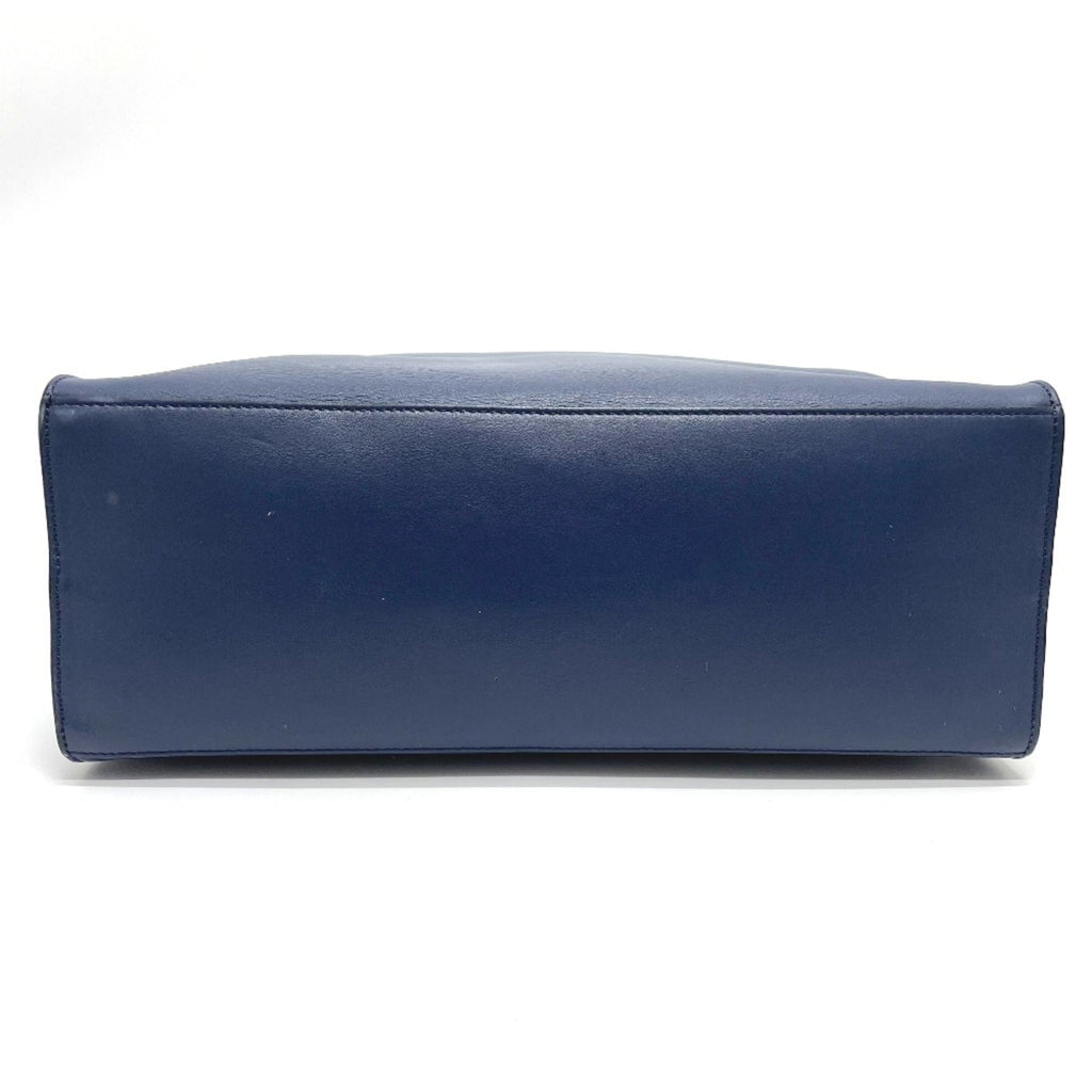 Fendi Navy Leather Briefcase (Pre-Owned)