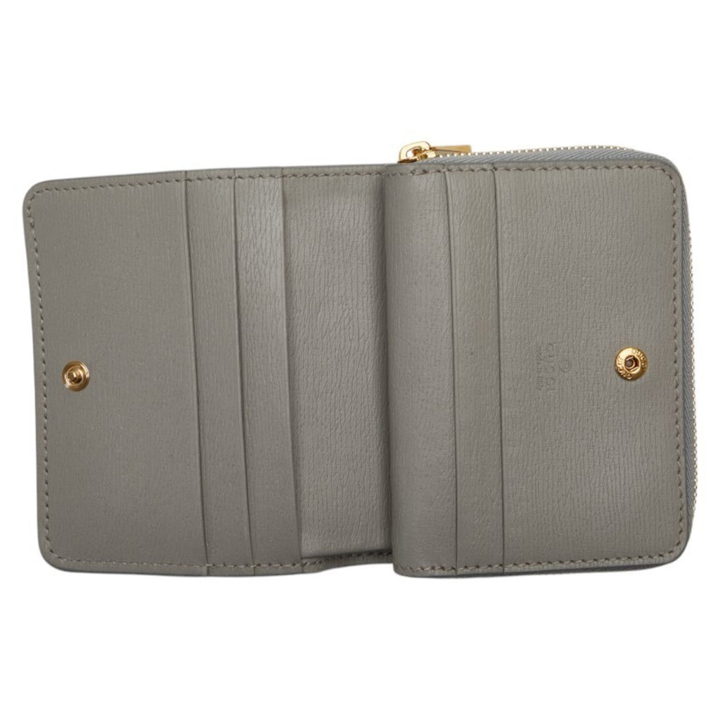 Gucci Gray Leather Wallet (Bi-Fold) (Pre-Owned)