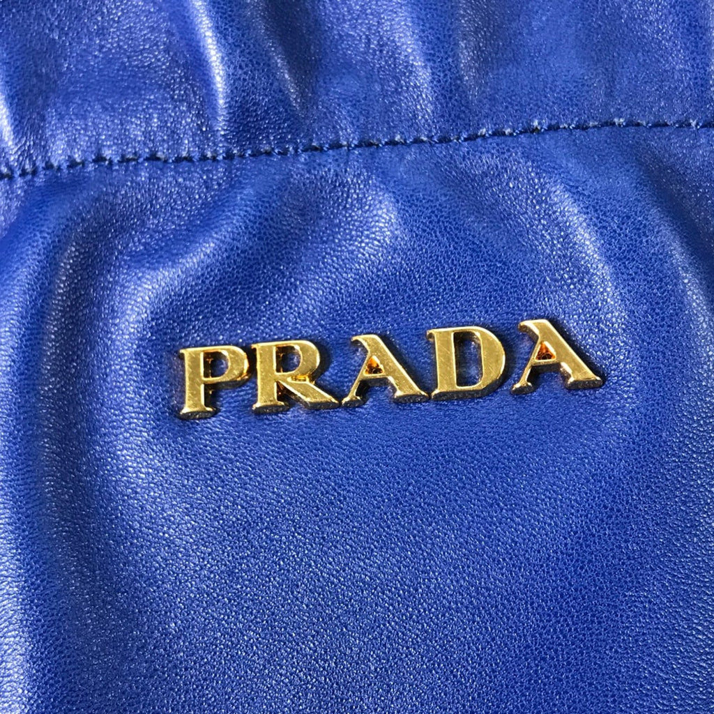 Prada Blue Leather Handbag (Pre-Owned)