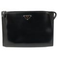 Prada Black Leather Clutch Bag (Pre-Owned)
