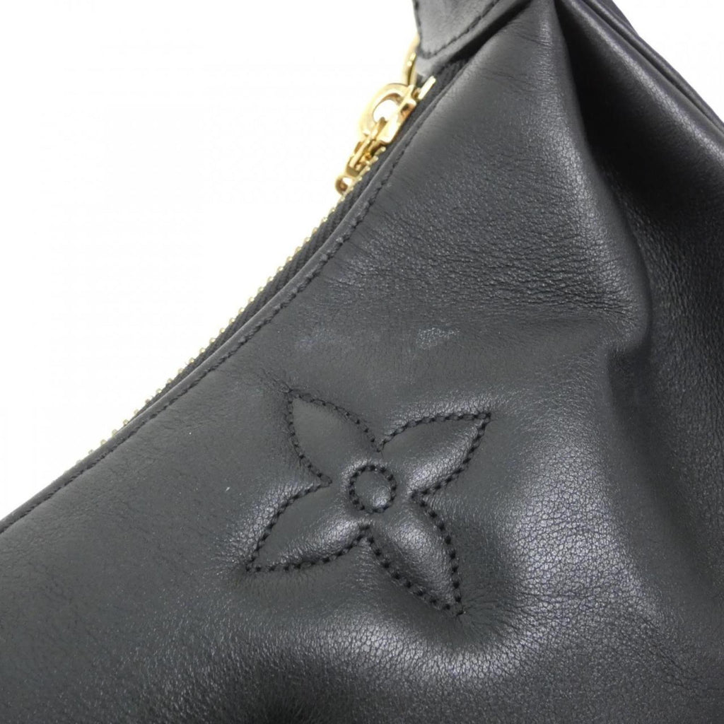 Louis Vuitton Black Leather Shoulder Bag (Pre-Owned)