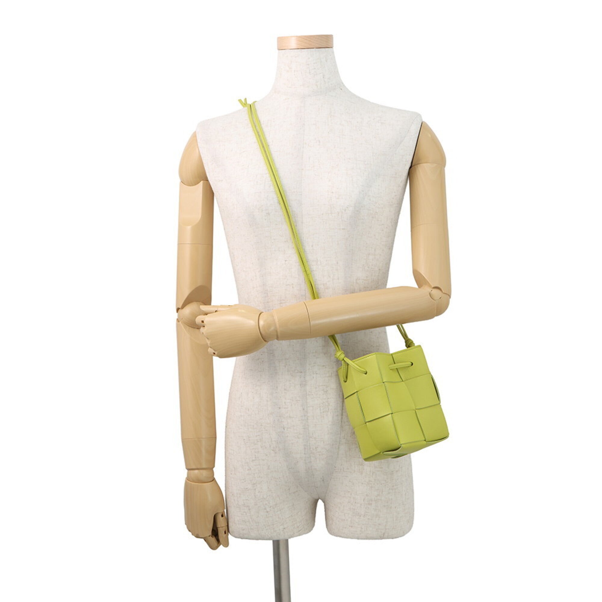 Bottega Veneta Yellow Leather Handbag Shoulder Bag (Pre-Owned)