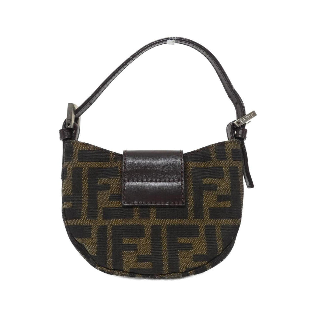 Fendi Silver Canvas Handbag (Pre-Owned)