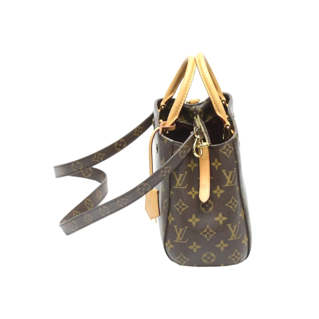 Louis Vuitton Brown Monogram Canvas Handbag Shoulder Bag (Pre-Owned)