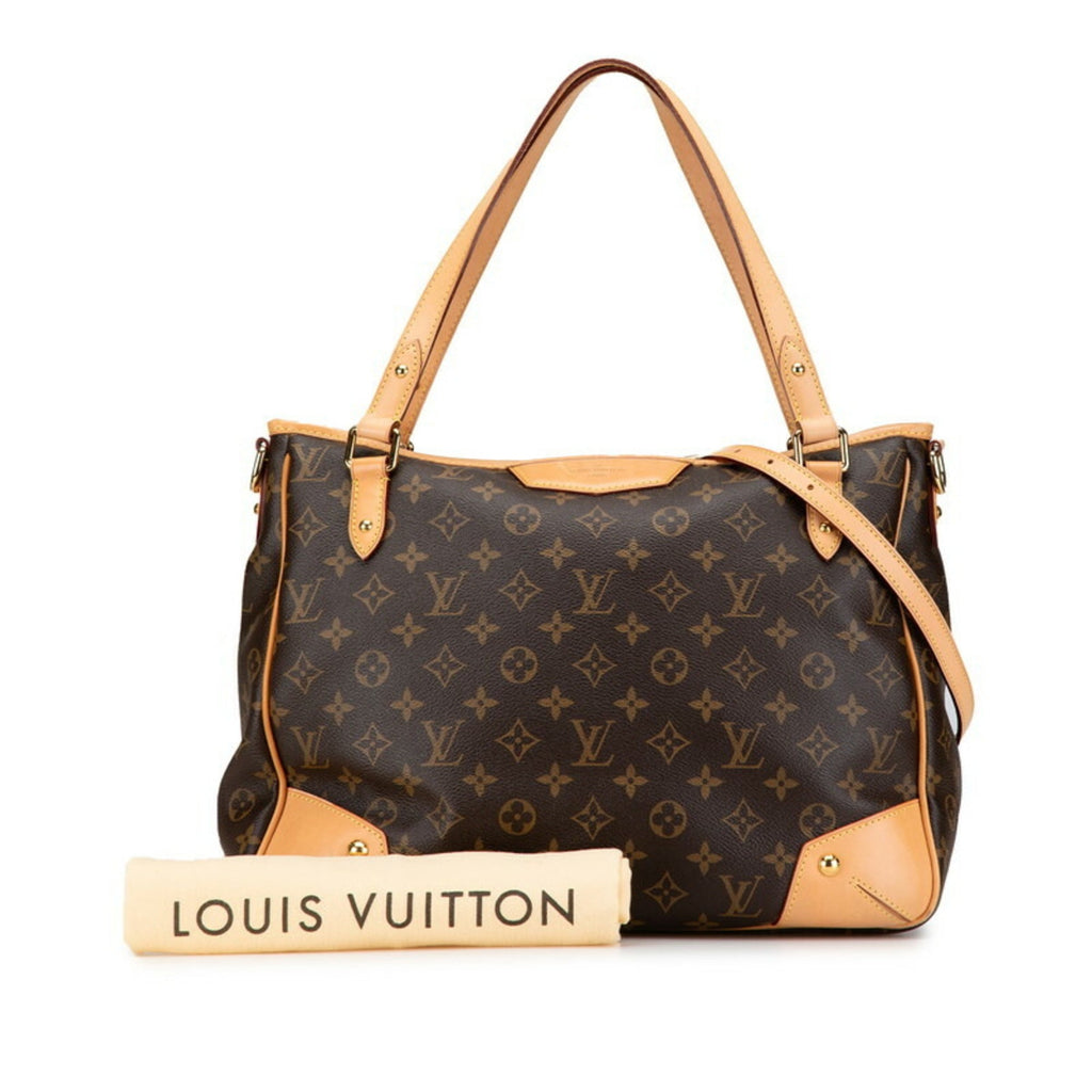 Louis Vuitton Brown Pvc Leather Shoulder Bag Tote Bag (Pre-Owned)