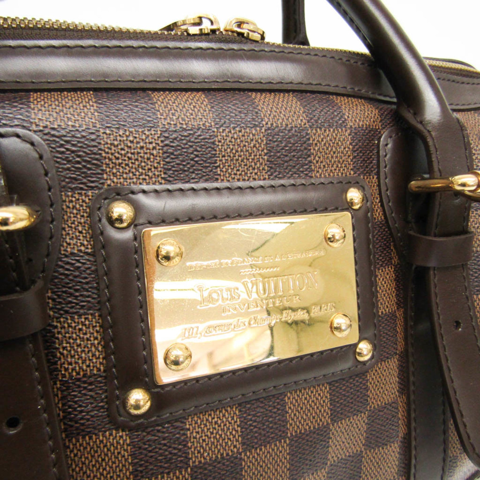 Louis Vuitton Damier Ebene Damier Canvas Handbag (Pre-Owned)