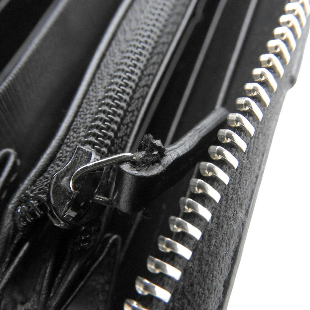 Gucci Beige Black Gg Supreme Long Wallet (Bi-Fold) (Pre-Owned)