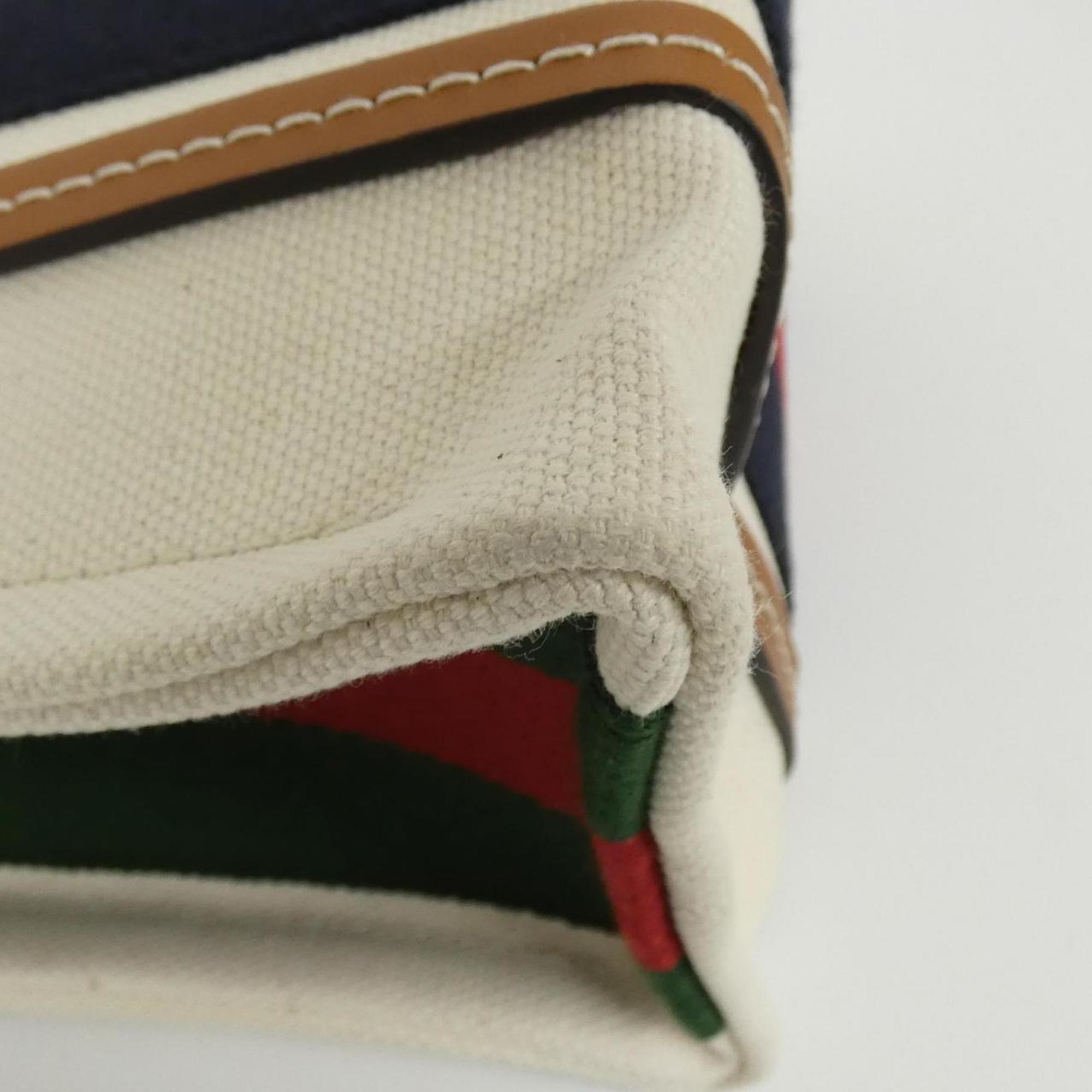 Gucci White Canvas Handbag (Pre-Owned)