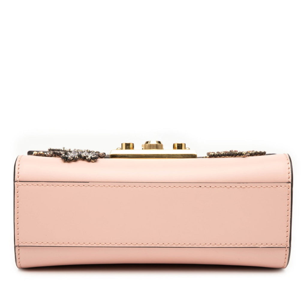 Gucci Pink Leather Shoulder Bag (Pre-Owned)