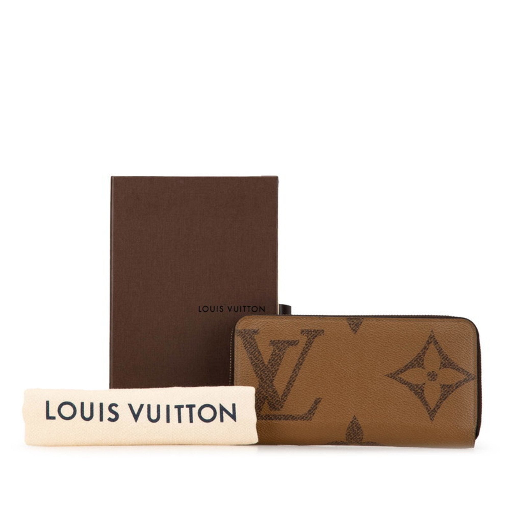 Louis Vuitton Brown Pvc Leather Long Wallet (Bi-Fold) (Pre-Owned)