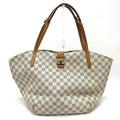Louis Vuitton White Damier Azur Shoulder Bag Tote Bag (Pre-Owned)