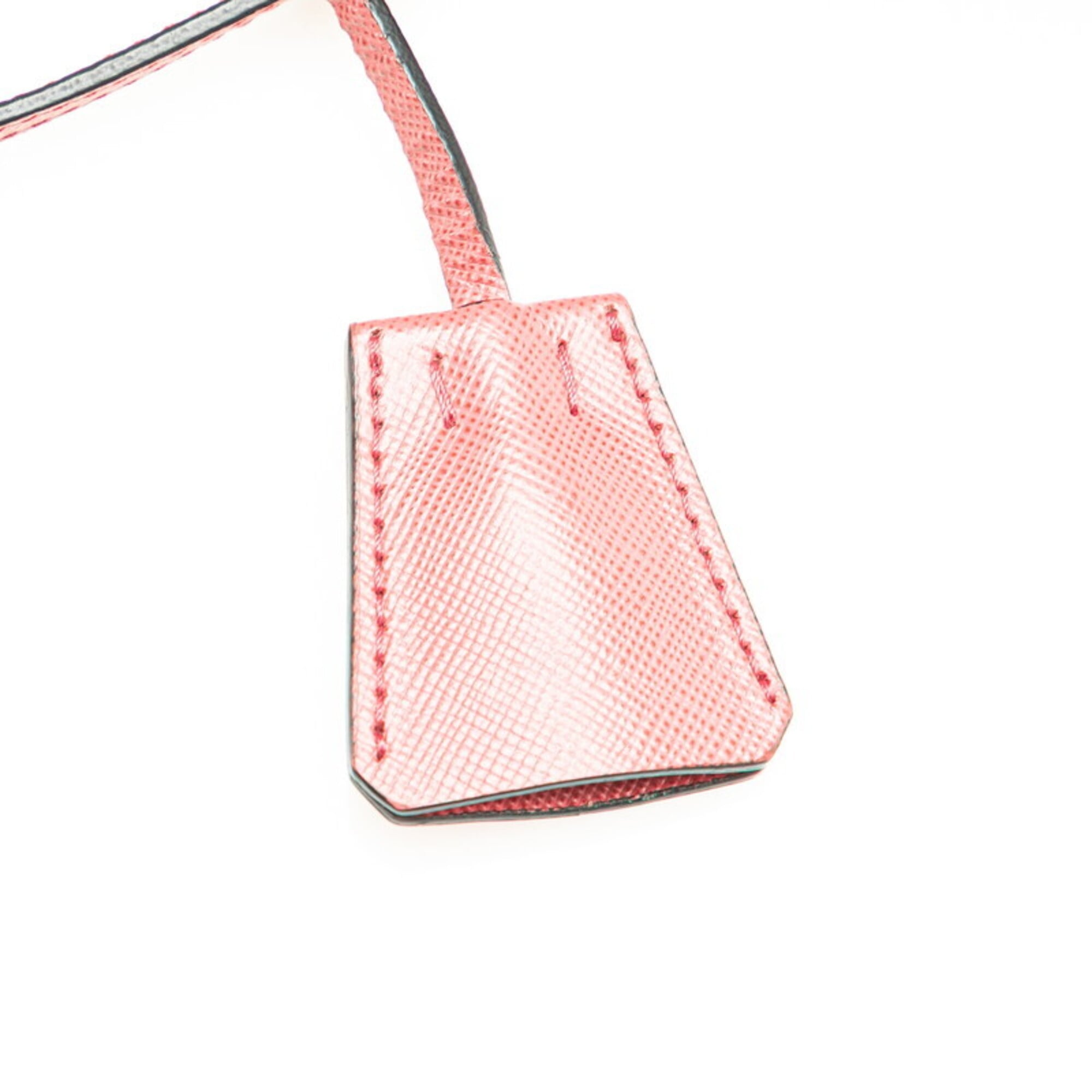 Prada Pink Leather Handbag Shoulder Bag (Pre-Owned)