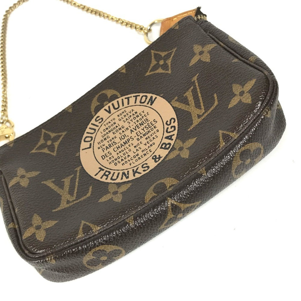 Louis Vuitton Brown Canvas Handbag Pochette (Pre-Owned)