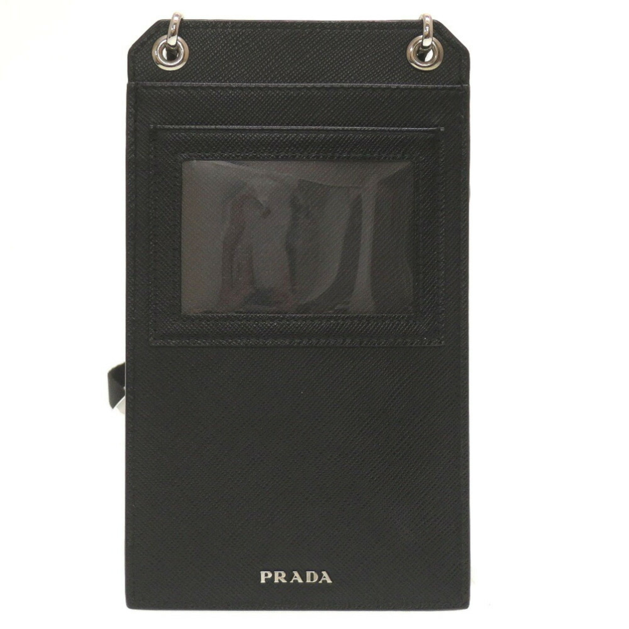 Prada Black Leather Shoulder Bag (Pre-Owned)