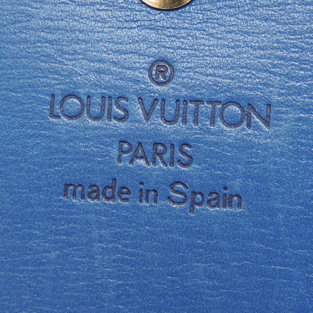 Louis Vuitton Blue Toledo Blue Epi Leather Long Wallet (Bi-Fold) (Pre-Owned)
