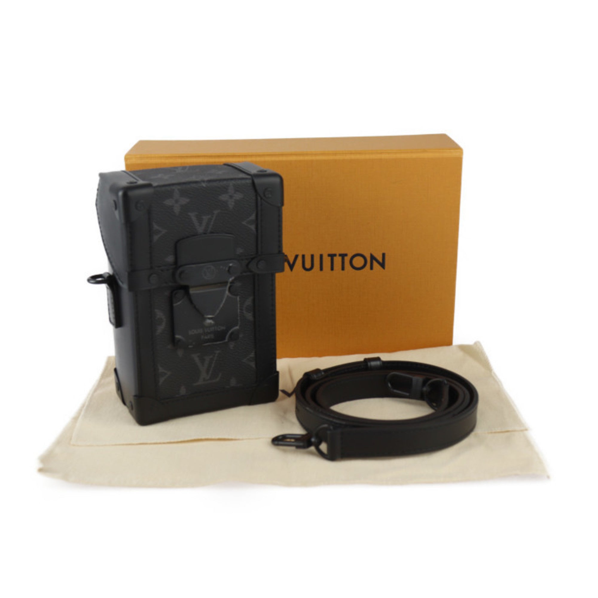 Louis Vuitton Black Monogram Eclipse Pvc Leather Shoulder Bag (Pre-Owned)