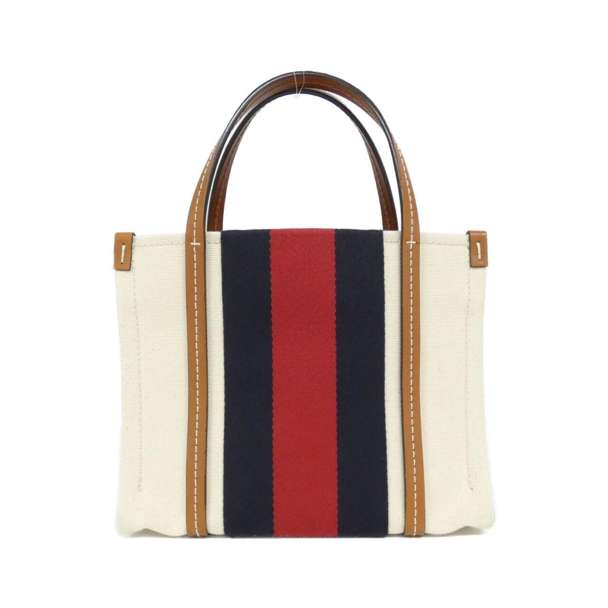 Gucci White Canvas Handbag (Pre-Owned)