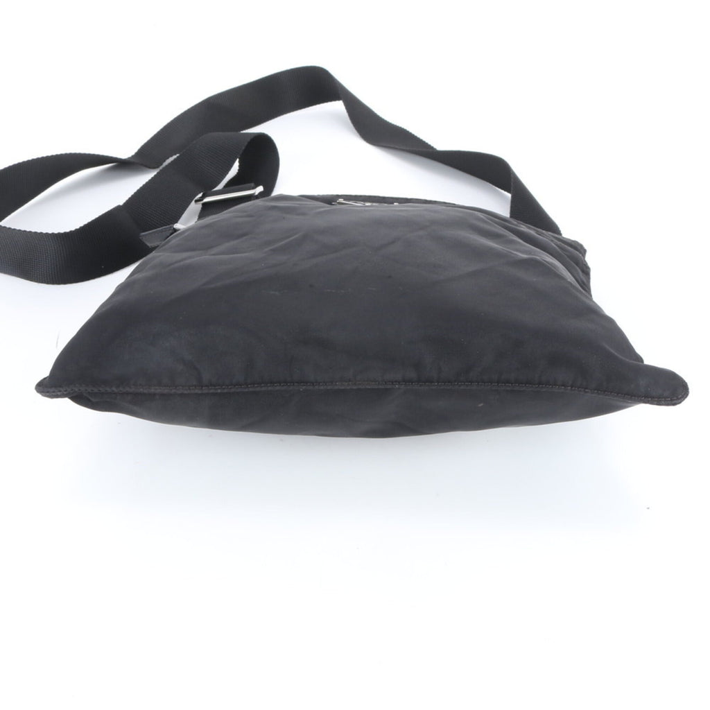 Prada Black Nylon Leather Shoulder Bag (Pre-Owned)