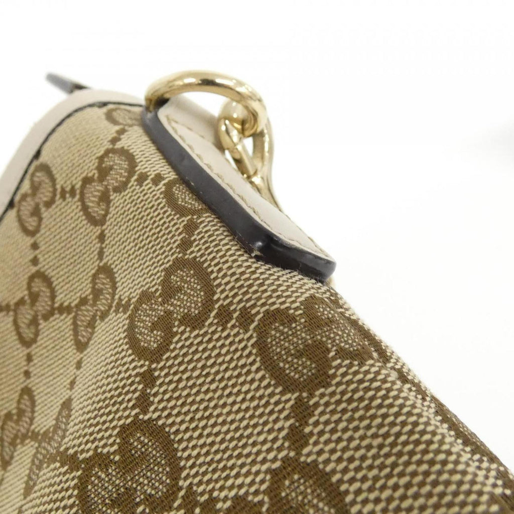 Gucci Gg Canvas Beige Ivory Gg Canvas Shoulder Bag (Pre-Owned)