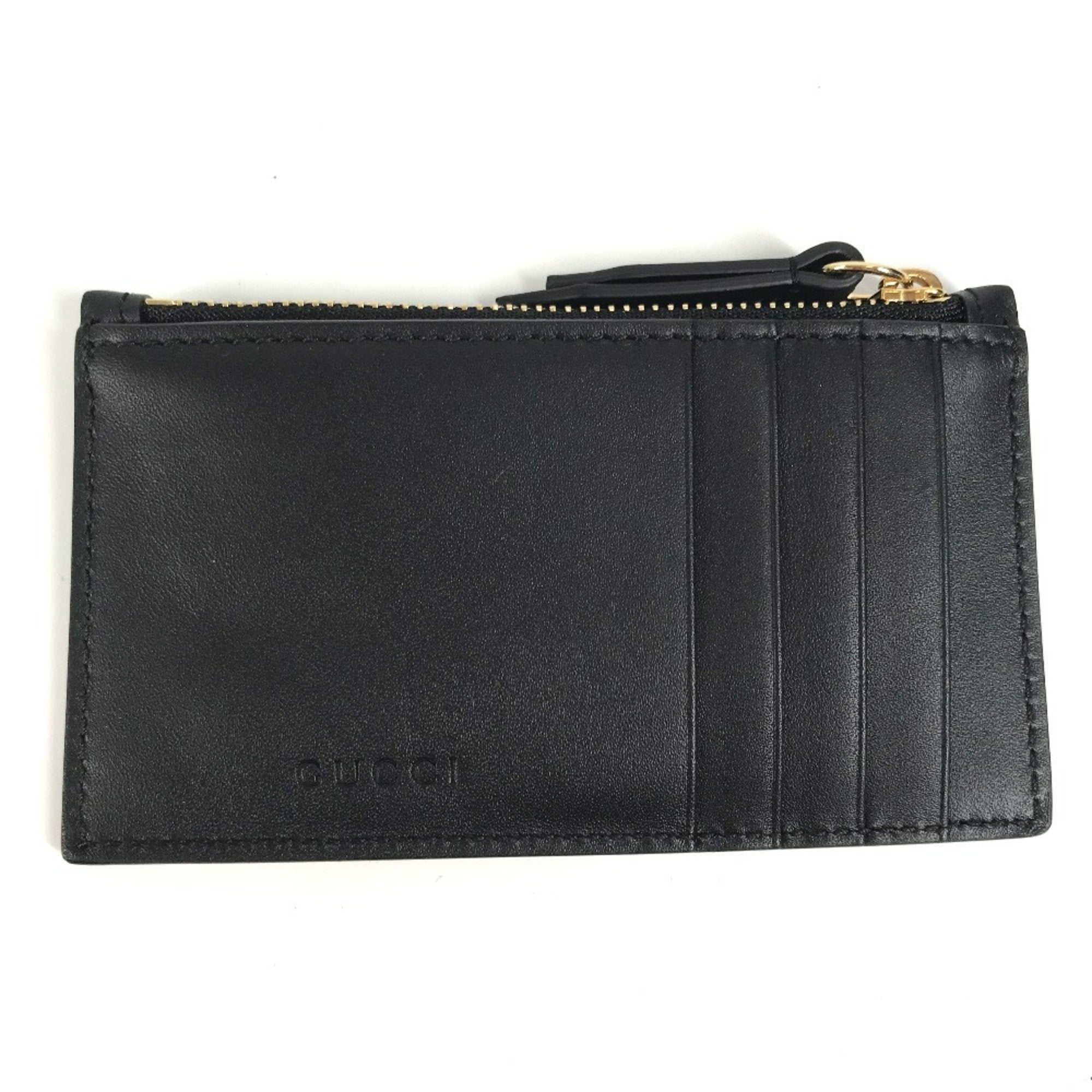 Gucci Black Leather Coin Purse/Coin Case (Pre-Owned)
