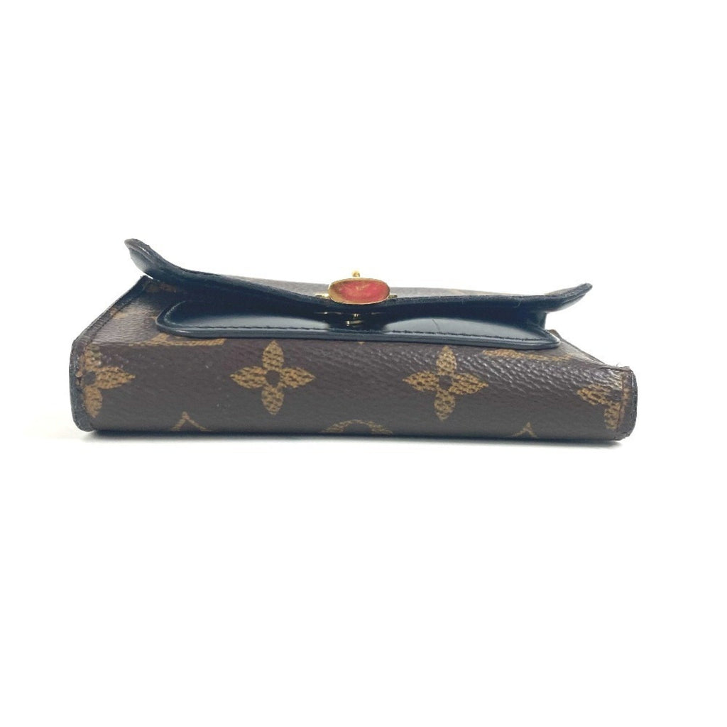 Louis Vuitton Monogram Black Brown Monogram Wallet (Tri-Fold) (Pre-Owned)