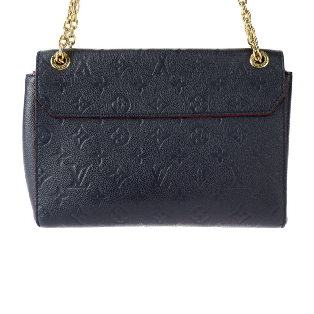 Louis Vuitton Monogram Empreinte Marine Rouge Leather Handbag Pochette Shoulder Bag (Pre-Owned)