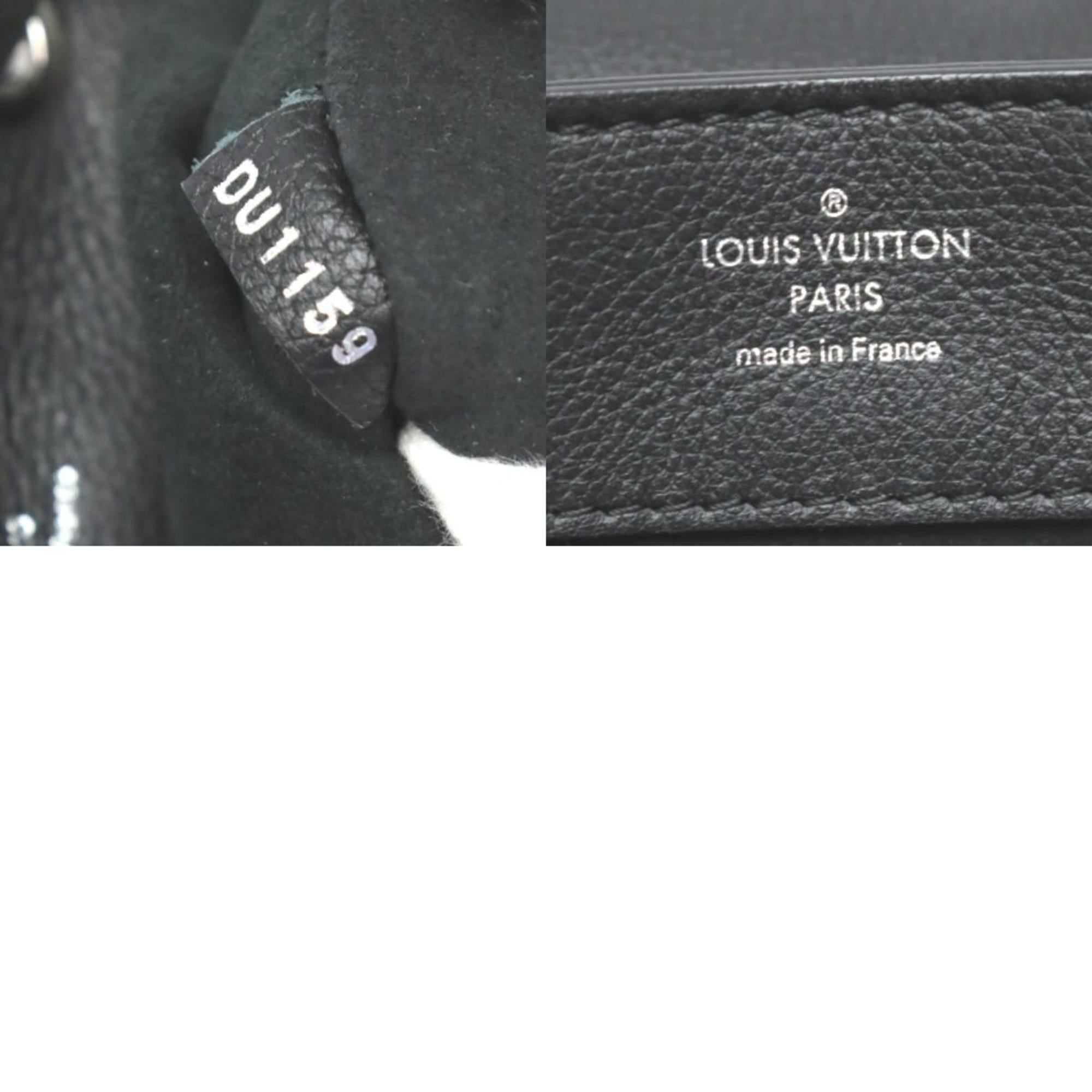 Louis Vuitton Black Noir Leather Backpack (Pre-Owned)