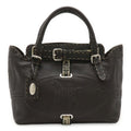 Fendi Selleria Dark Brown Leather Handbag (Pre-Owned)