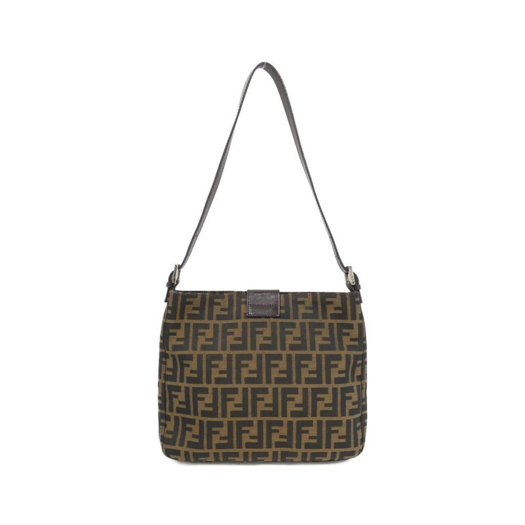 Fendi Brown Canvas Shoulder Bag (Pre-Owned)