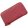 Bottega Veneta Pink Leather Long Wallet (Bi-Fold) (Pre-Owned)